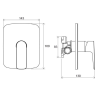 Ravak Classic Bateria podtynkowa prysznicowa bez przełącznika do R-box CL 066.00 (X070089)