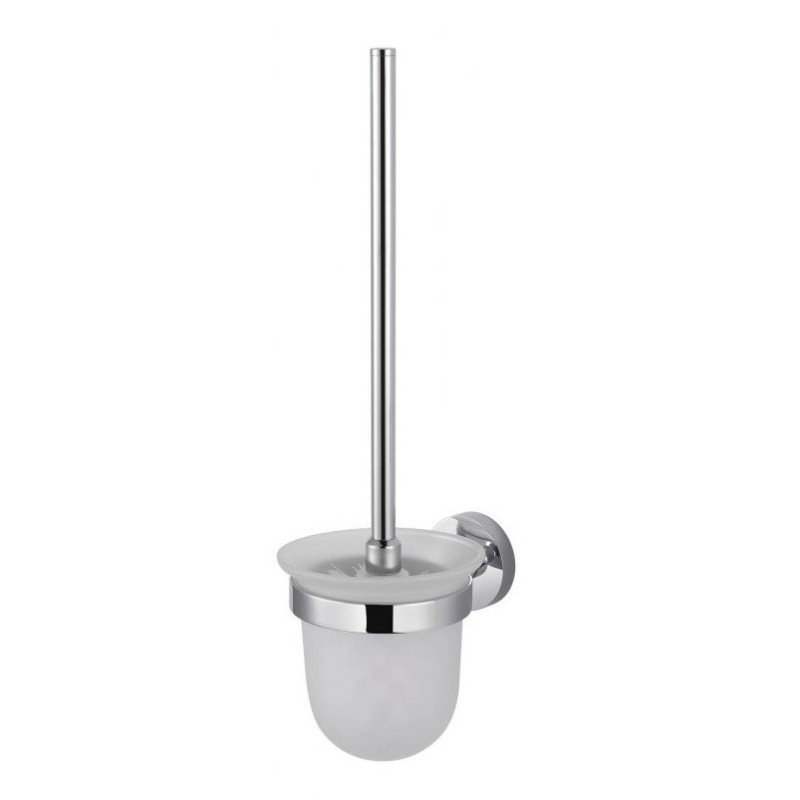 Stella Classic szczotka do wc wisząca, szkło matowe chrom 07.430