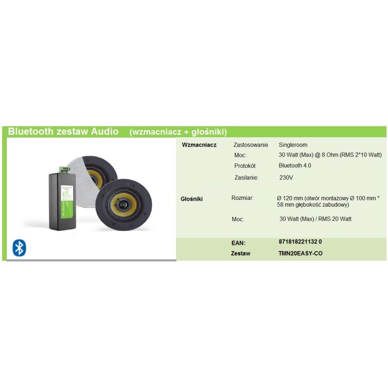 Timple Audio System Audio Bluetooth (TMN20EASY-CO)