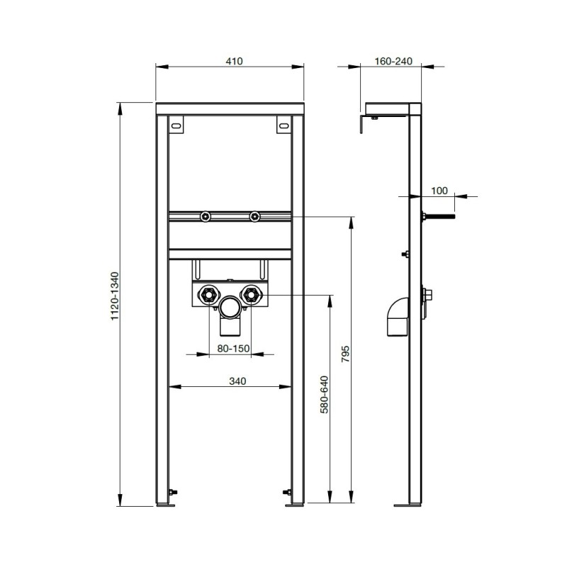Roca Stelaż podtynkowy do umywalki (A890073000)