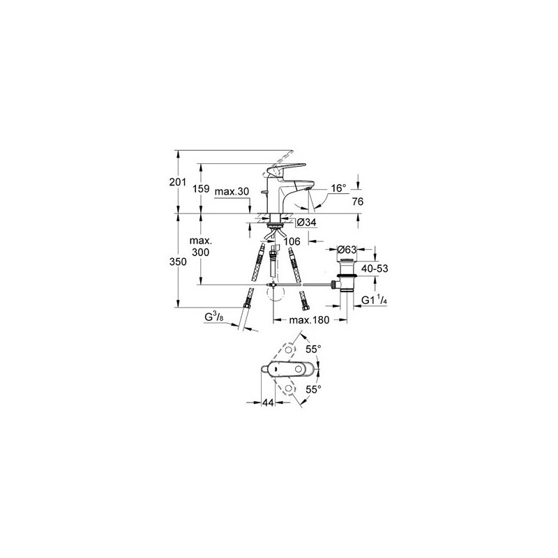 Grohe Europlus Bateria Umywalkowa 33155002
