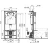 AlcaPlast AM101 Sadromodul 1120 (AM101/1120) Stelaż - spłuczka podtynkowa do suchej zabudowy