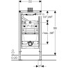 Geberit Duofix Stelaż podtynkowy do pisuaru, uniwersalny 50/98/16.5 cm (111.617.00.1)