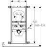 Geberit Kombifix stalaż do pisuaru uniwersalny 42/109–127/8–12.5 cm (457.686.00.1)