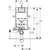 Geberit Kombifix Delta UP100 Stelaż podtynkowy do WC 42/108/12 cm (110.100.00.1)