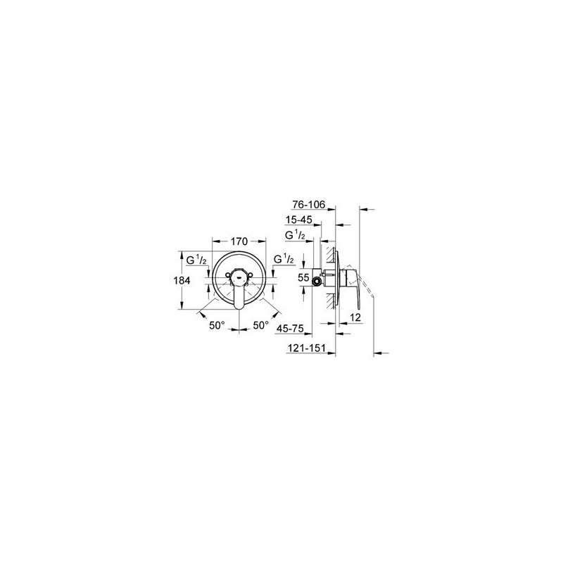 Grohe Eurostyle Cosmopolitan Bateria Prysznicowa 33635002