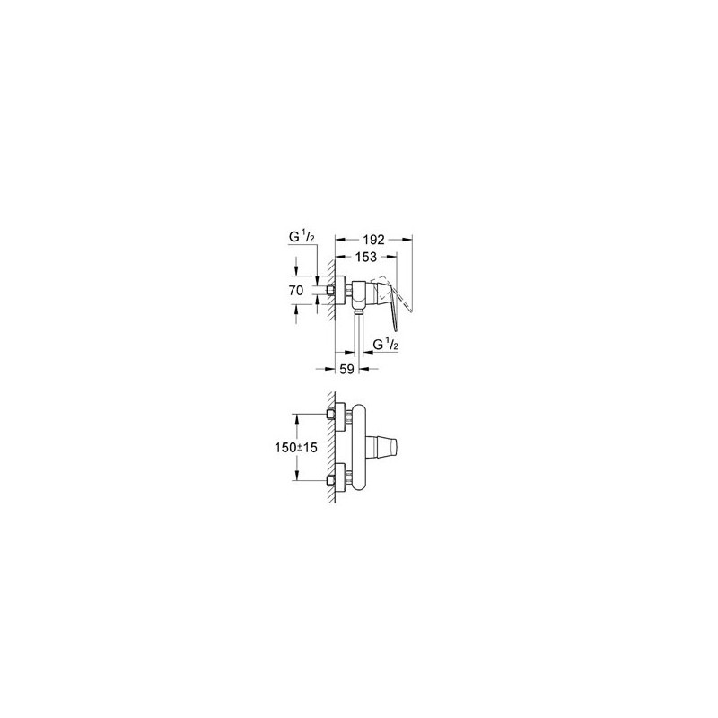 Grohe Eurosmart Cosmopolitan Bateria Prysznicowa 32837000