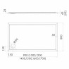 Schedpol Corrina New 3.4385 Brodzik akrylowy prostokątny 80x90