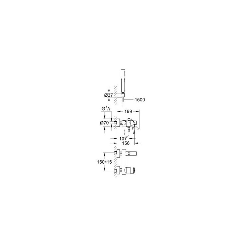 Grohe Concetto Bateria Wannowa 32212001