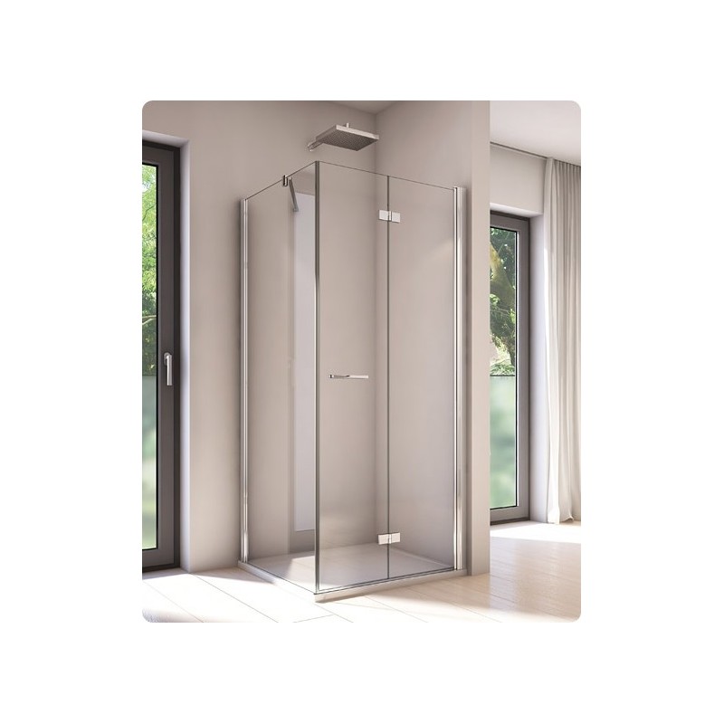 SanSwiss Solino Zestaw4 SOLF1 90x90 cm Kabina + Brodzik + Syfon