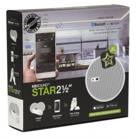 Eis Sound KB Sound Star 2,5 Głośniki Białe Bluetooth DAB+ 50807