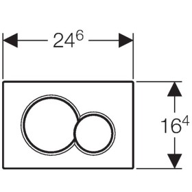 Geberit Sigma 01 Edelmessing Przycisk