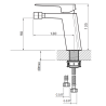 Vedo Sette Nero Bateria bidetowa Czarny Mat (VBS7002/CZ)