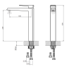 Vedo Sette Bateria wannowa Chrom (VBS7006/CH)