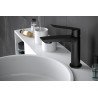 Vedo Desso Nero Bateria umywalkowa z korkiem Click-Clack Czarny Mat (VBD4001/C/CZ)