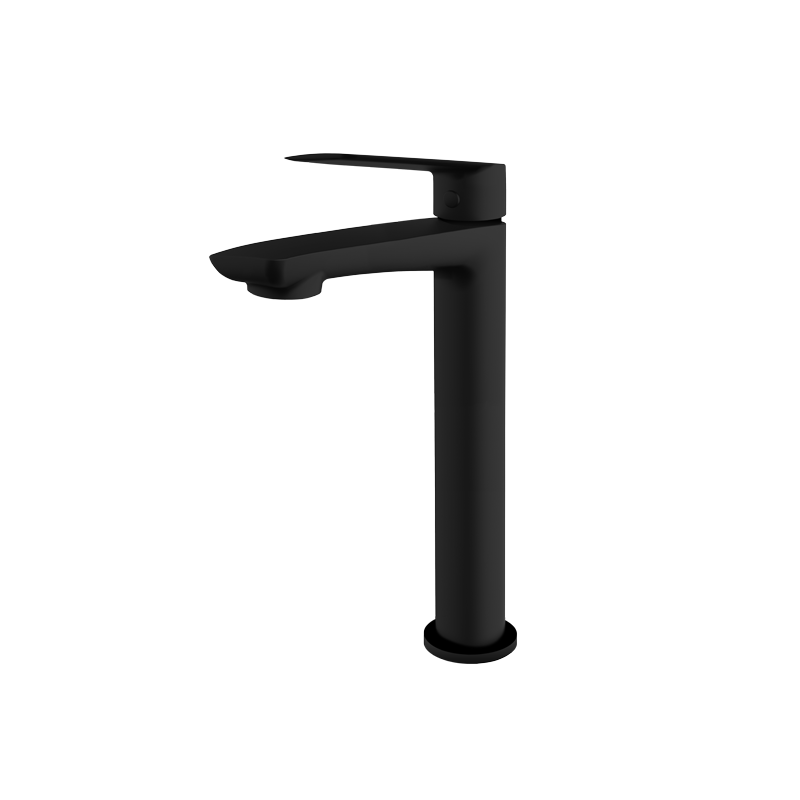 Vedo Desso Nero Bateria umywalkowa wysoka z korkiem Click-Clack Czarny Mat (VBD4003/C/CZ)
