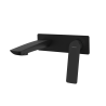 Vedo Desso Nero Bateria umywalkowa ścienna z korkiem Click-Clack Czarny Mat (VBD4012/C/CZ)