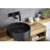 Vedo Desso Nero Bateria umywalkowa ścienna z korkiem Click-Clack Czarny Mat (VBD4012/C/CZ)
