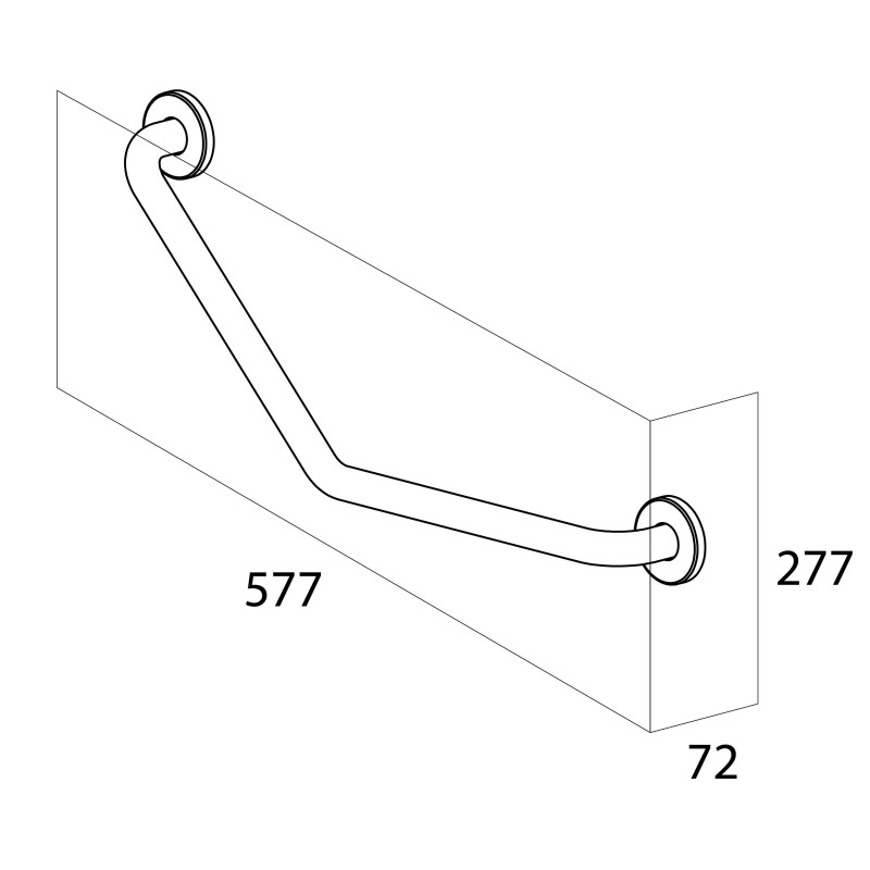 Tiger Libra Uchwyt wannowy 135º stal nierdzewna Szczotkowana (1330830946)