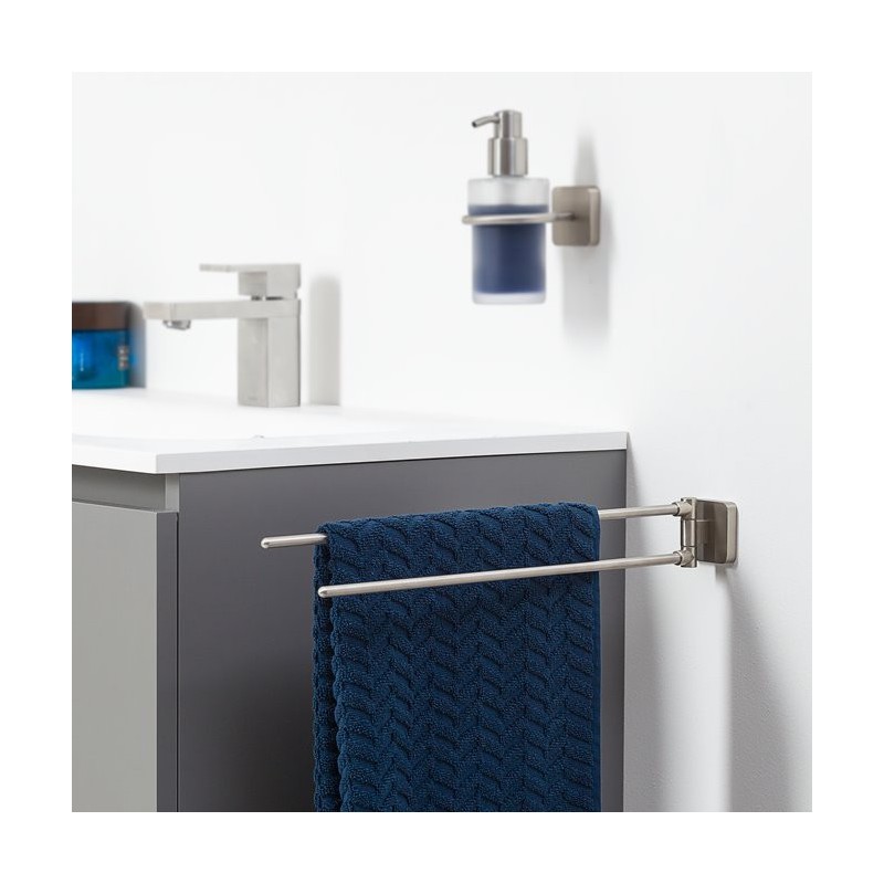 Tiger Onu Wieszak na ręczniki dwuramienny stal nierdzewna Szczotkowana (1318730946)