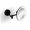 Stella lusterko kosmetyczne powiększające 3x z podświetleniem led (barwa zimna/ciepła) czarne mat 22.00230-b