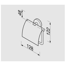 Geesa Nemox Black Pojemnik na Papier Toaletowy Czarny 916508-06