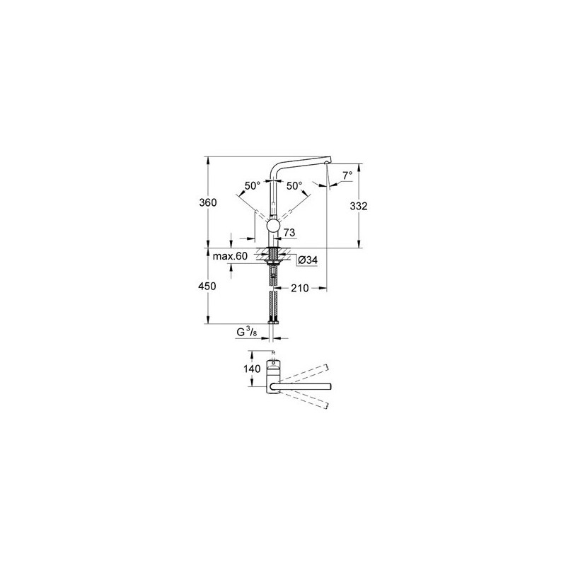 Grohe Minta Bateria Kuchenna 31375000