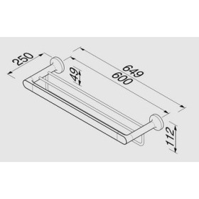 Geesa Tone Półka na Ręczniki Chrom 917352-02
