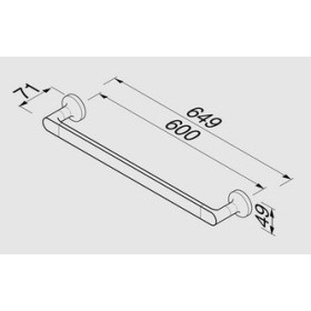 Geesa Tone Gold Wieszak na Ręcznik 60 cm Złoty 917307-04-60