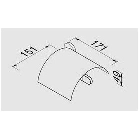 Geesa Tone Gold Pojemnik na Papier Toaletowy Złoty 917308-04-R