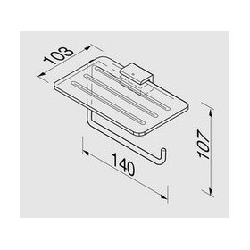Geesa Aim Wieszak na Papier Toaletowy Chrom 918424-02