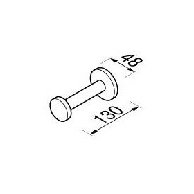 Geesa Nemox Black Wieszak na Zapas Papieru Toaletowego Czarny 916512-06