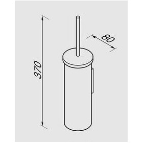 Geesa Nemox Black Szczotka WC Wisząca Czarny 916511-66