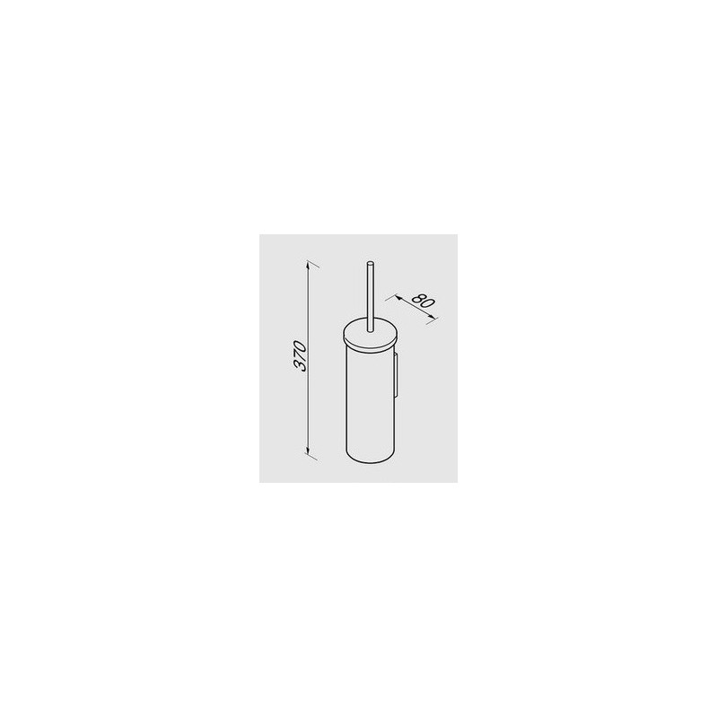 Geesa Nemox Black Szczotka WC Wisząca Czarny 916511-66