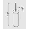 Geesa Nemox Black Szczotka WC Wisząca Czarny 916511-66