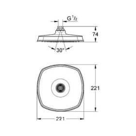 Grohe Grandera 210 Deszczownica 27974000