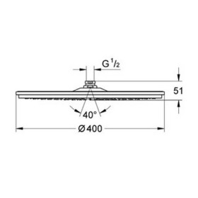 Grohe Rainshower Cosmopolitan 400 Deszczownica 28778000