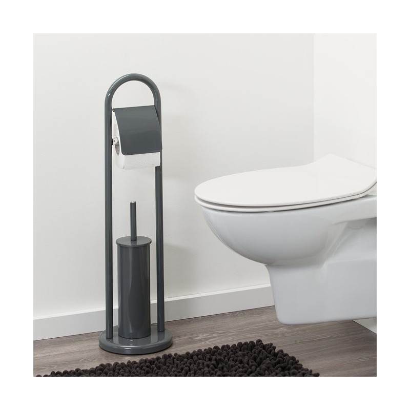 Sealskin Acero Grey Stojak na papier ze szczotką wc (361733614)
