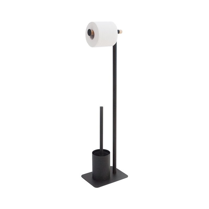 Sealskin Brix Black Stojak na papier i szczotkę wc (362473619)