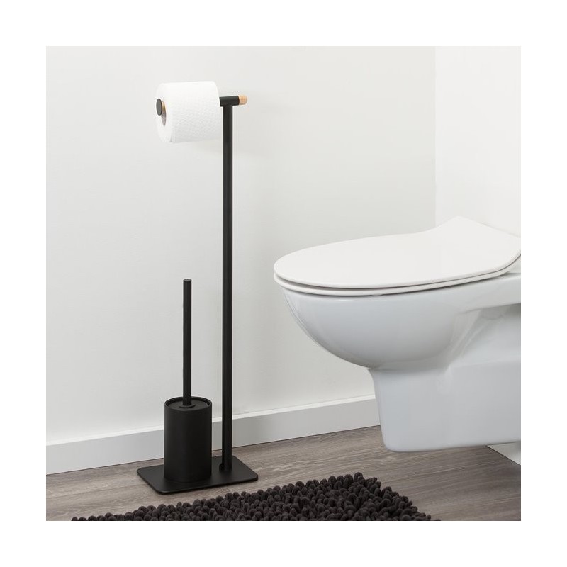 Sealskin Brix Black Stojak na papier i szczotkę wc (362473619)