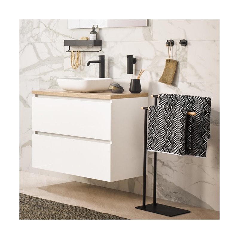 Sealskin Brix Black Wieszak na ręczniki (362473219)