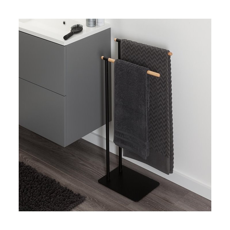 Sealskin Brix Black Wieszak na ręczniki (362473219)