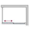 SanSwiss Cadura CAW2 Walk-In Ścianka Wolnostojąca Dwuczęściowa P NA WYMIAR (100-140 cm) Szkło Przezroczyste (CAW2DSM15007)
