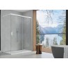 SanSwiss Cadura CAW2 Walk-In Ścianka Wolnostojąca Dwuczęściowa P NA WYMIAR (100-140 cm) Szkło Przezroczyste (CAW2DSM15007)