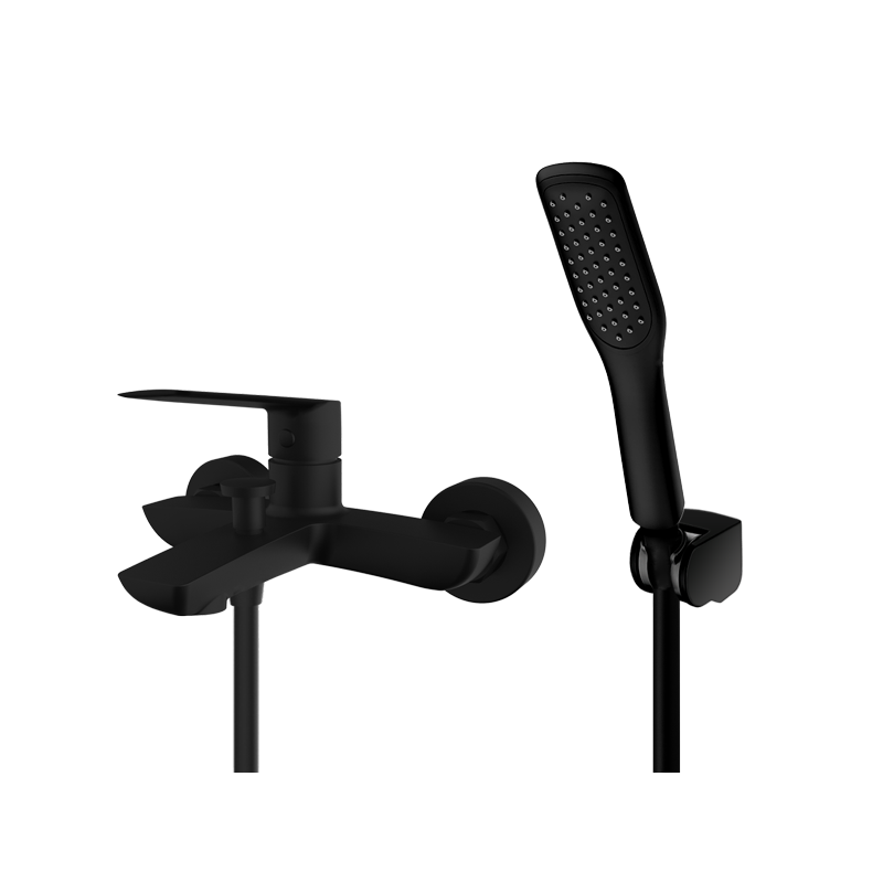Vedo Desso Nero Bateria wannowa z zestawem Czarny Mat (VBD4006/S/CZ)