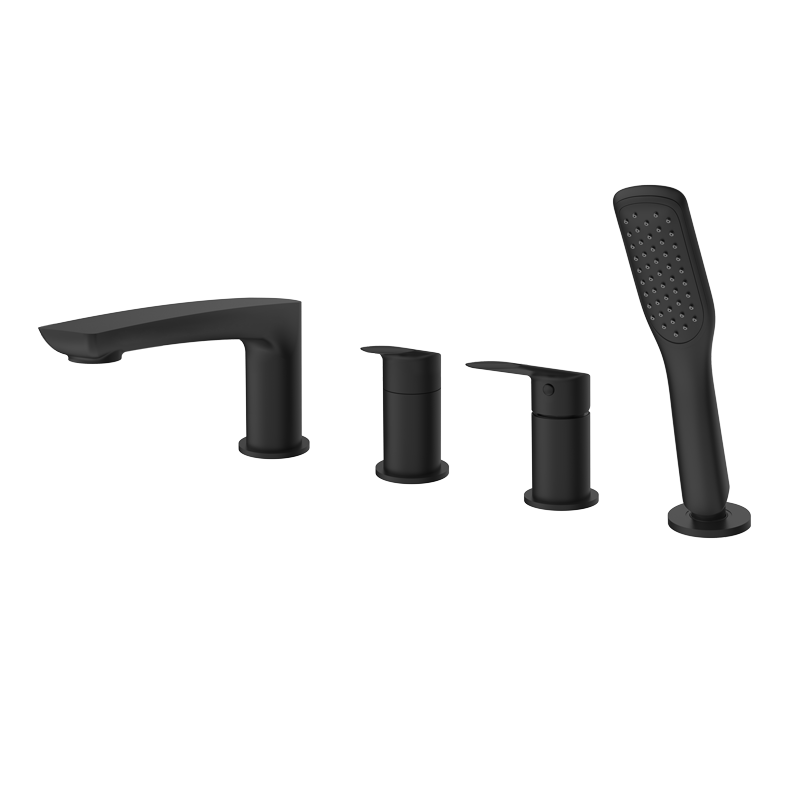 Vedo Desso Nero Bateria wannowa 4-otworowa Czarny Mat (VBD4040/CZ)