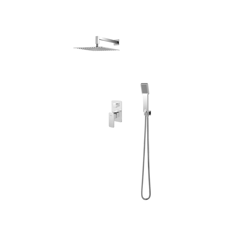 Vedo Mito Kompletny system natryskowy podtynkowy Deszczownica 20 cm | Głowica termostatyczna Chrom (VBM3223/20/CH/TERMO)