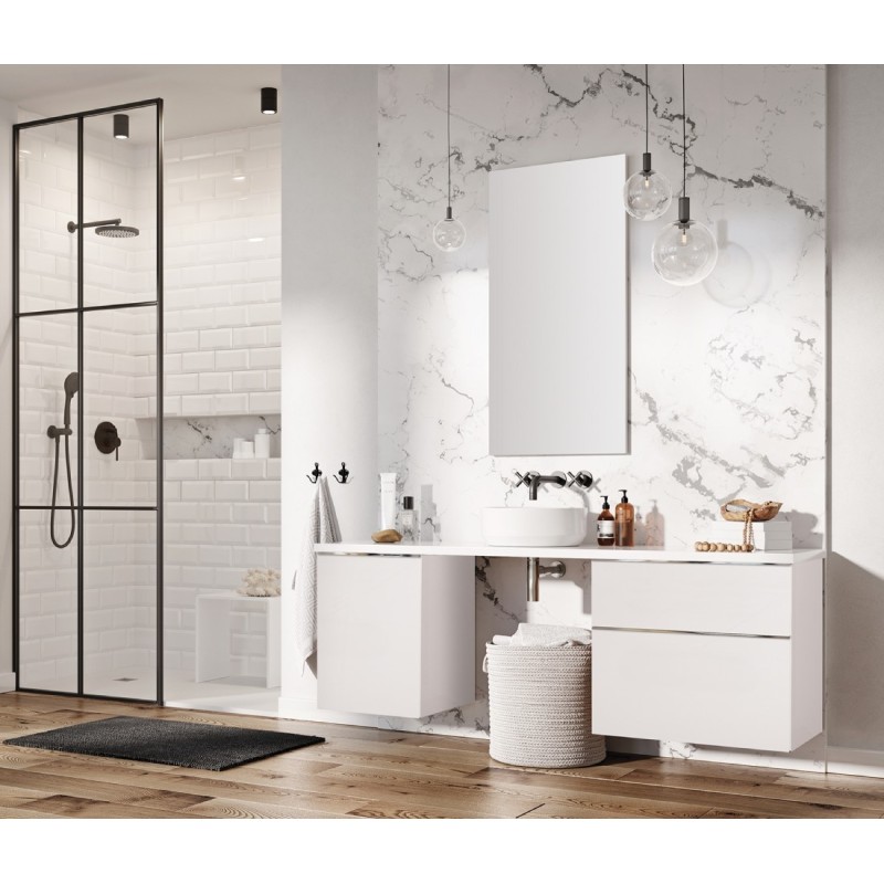 Elita Look White Matt Szafka Z Umywalką Skappa 80 cm (RE010803025290+RE040803068060)