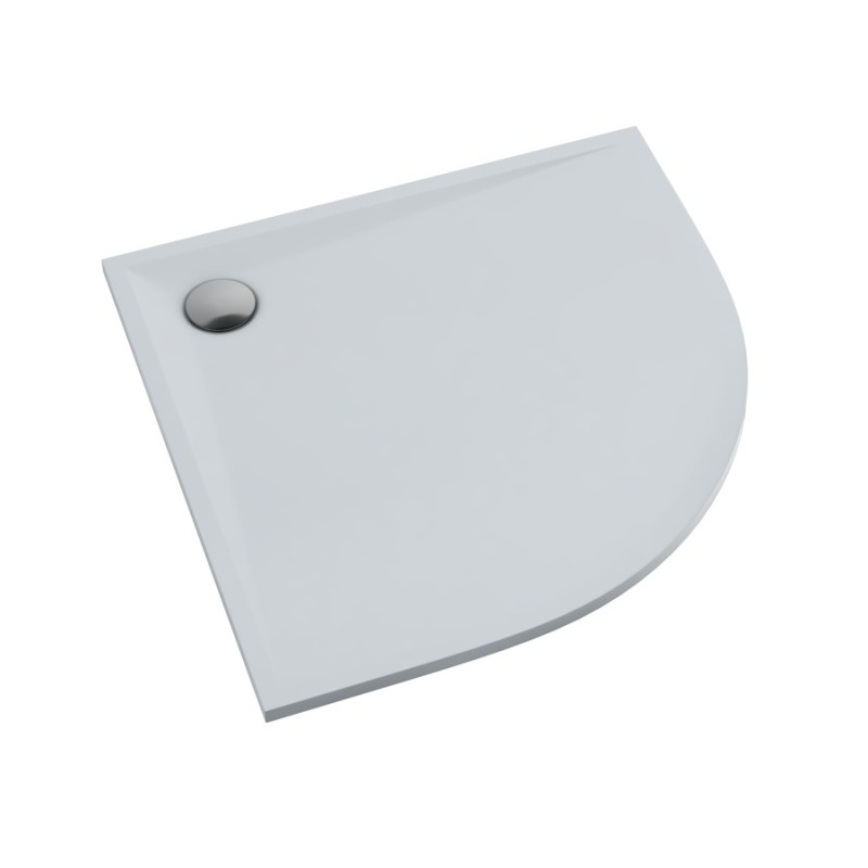 Schedline Collection Libra Smooth White Brodzik Akrylowy 90x90 Półokrągły (3SP.L1O-9090)