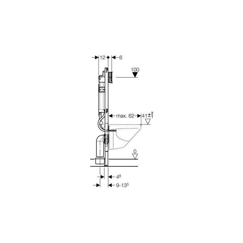 Geberit Duofix Sigma UP320 Stelaż podtynkowy do WC 50/112/12 cm (111.364.00.5)